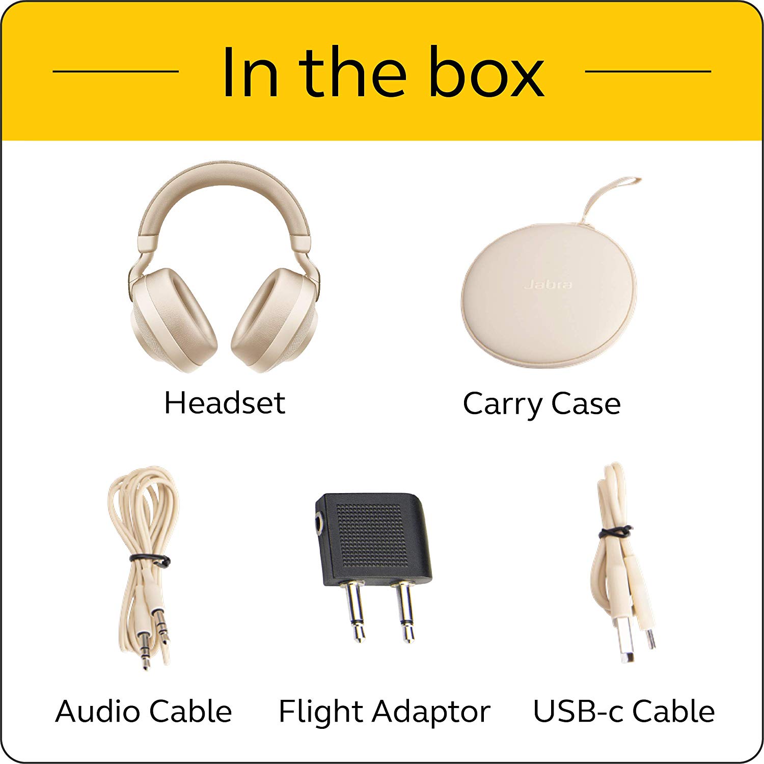 H85 Wireless Noise-Canceling Headphones, Navy – Over Ear Headphones Compatible with iPhone and Android - Built-in Microphone, Long Battery Life