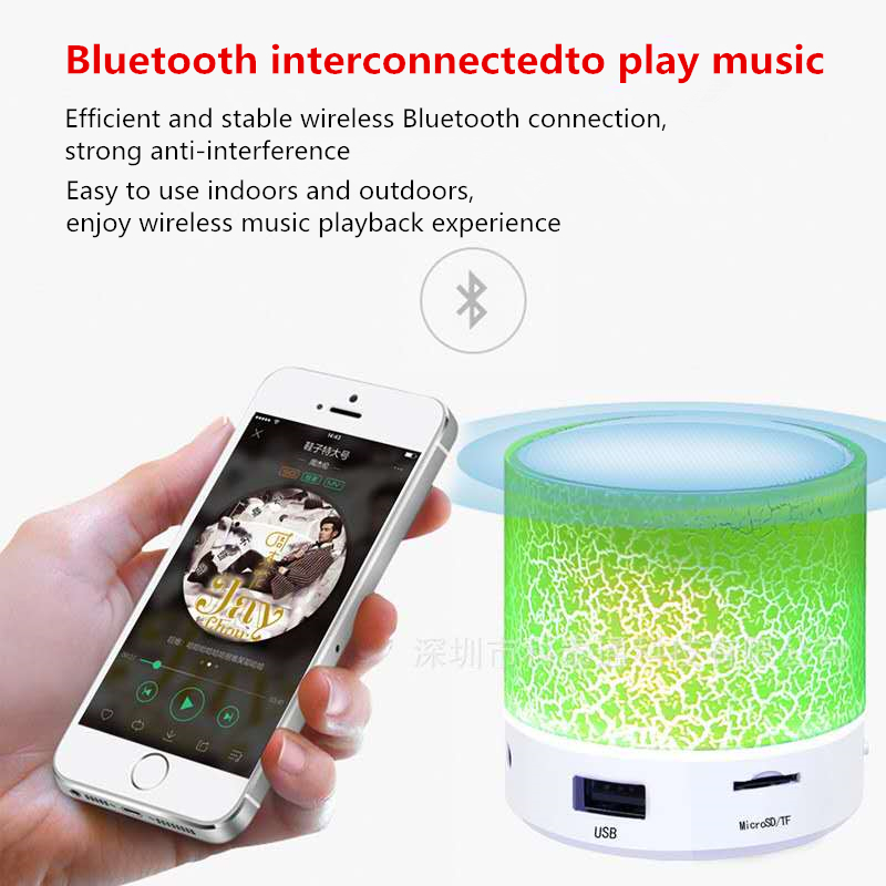 D6 2019 S10 wireless mini speaker LED outdoor portable audio